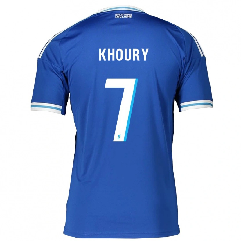 Danxen Dames Pilar Khoury #7 Blauw Wit Thuisshirt Thuistenue 2025/26 T-Shirt