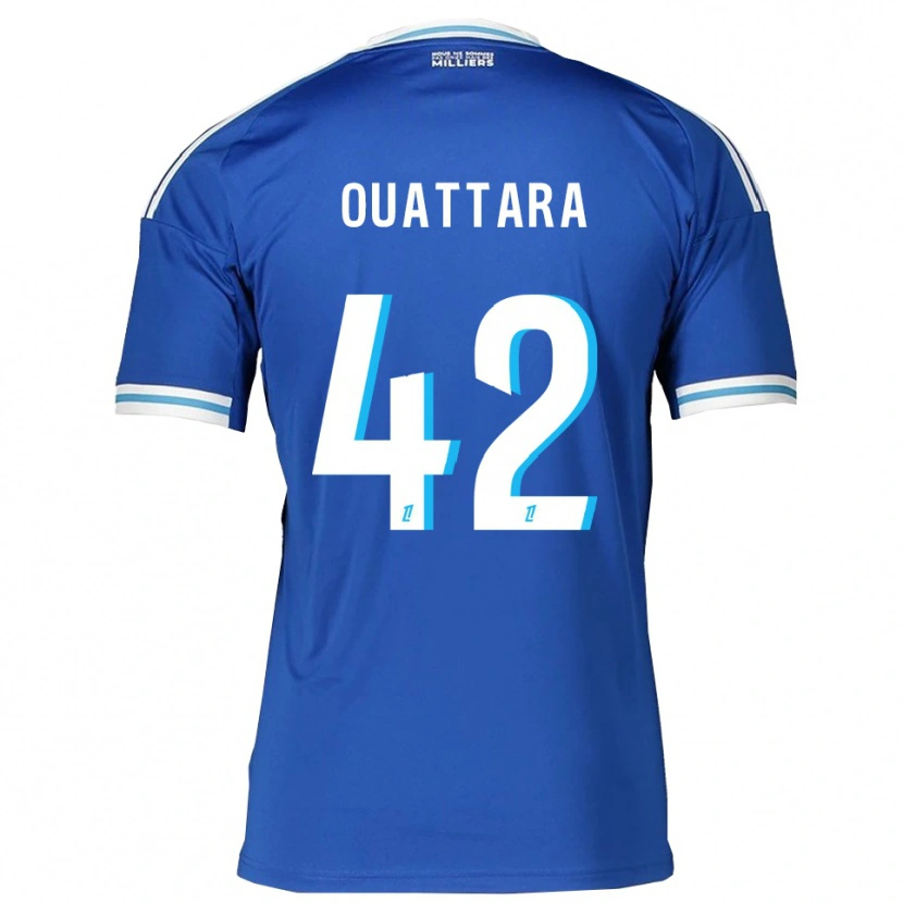 Danxen Dames Abdoul Ouattara #42 Blauw Wit Thuisshirt Thuistenue 2025/26 T-Shirt