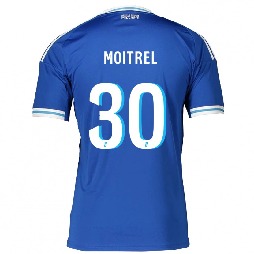 Danxen Dames Pauline Moitrel #30 Blauw Wit Thuisshirt Thuistenue 2025/26 T-Shirt