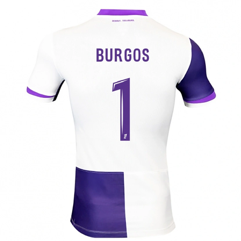 Danxen Dames Diego Burgos #1 Paars Wit Thuisshirt Thuistenue 2025/26 T-Shirt