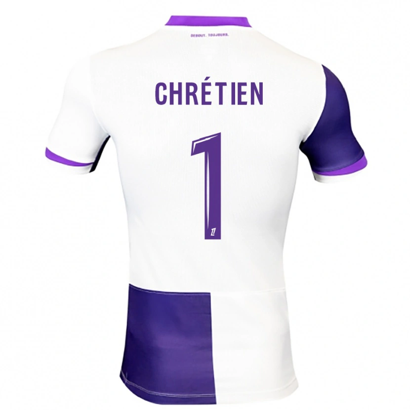 Danxen Dames Jean-Pierre Chrétien #1 Paars Wit Thuisshirt Thuistenue 2025/26 T-Shirt