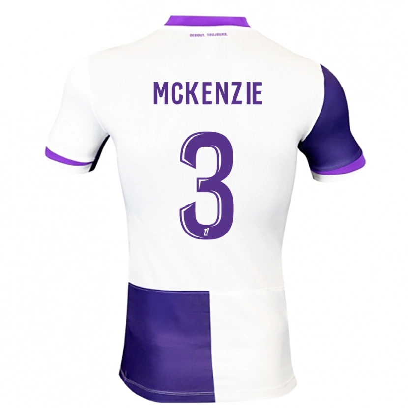 Danxen Dames Mark Mckenzie #3 Paars Wit Thuisshirt Thuistenue 2025/26 T-Shirt