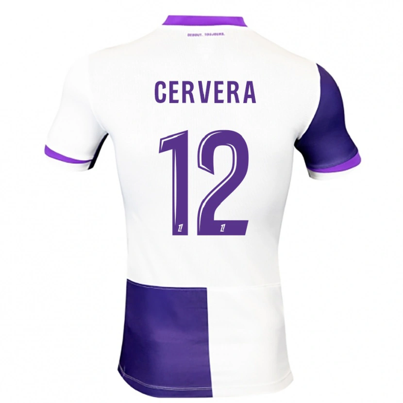 Danxen Dames Laurianne Cervera #12 Paars Wit Thuisshirt Thuistenue 2025/26 T-Shirt