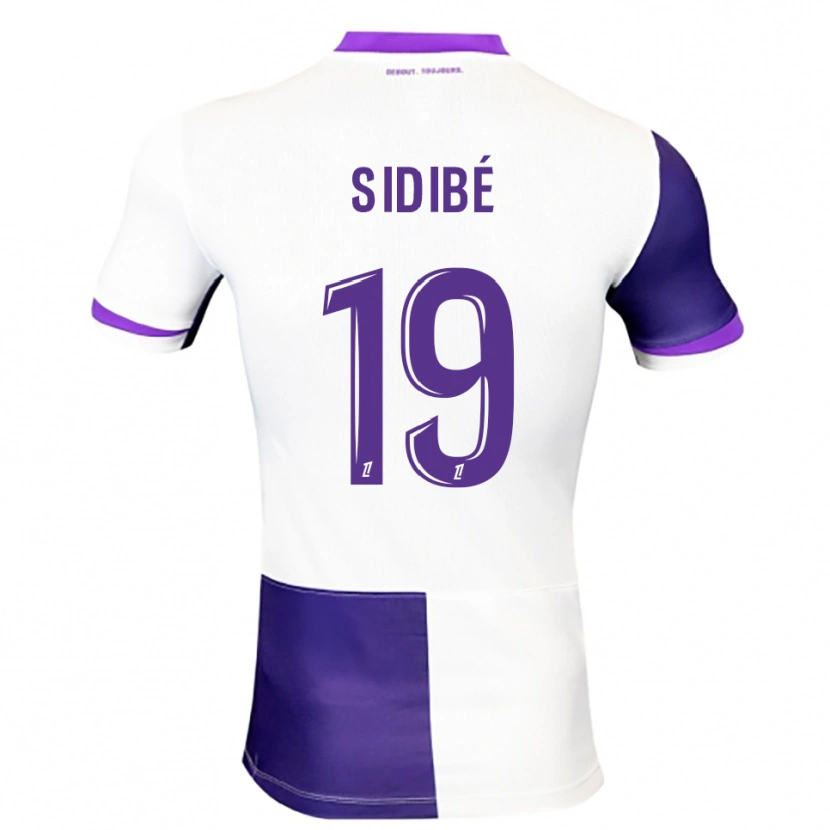 Danxen Dames Djibril Sidibé #19 Paars Wit Thuisshirt Thuistenue 2025/26 T-Shirt