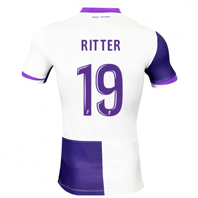 Danxen Dames Morgane Ritter #19 Paars Wit Thuisshirt Thuistenue 2025/26 T-Shirt