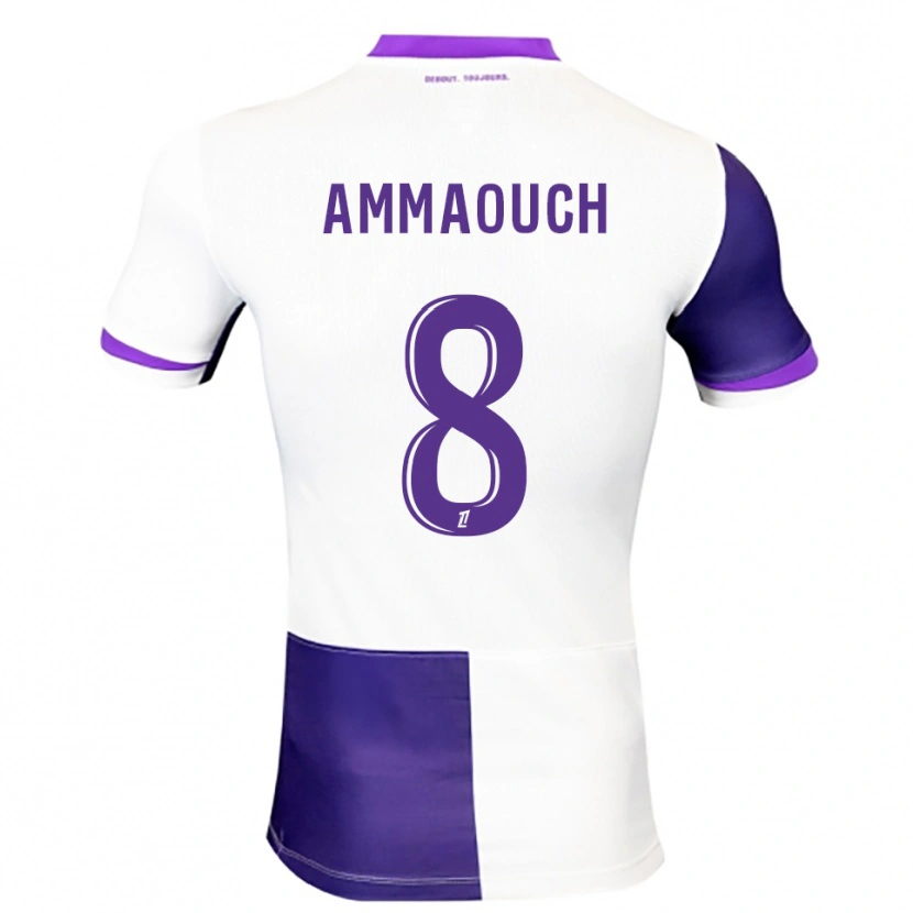 Danxen Dames Aymen Amaaouch #8 Paars Wit Thuisshirt Thuistenue 2025/26 T-Shirt