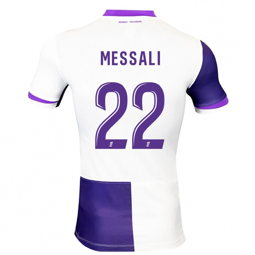 Danxen Dames Rafik Messali #22 Paars Wit Thuisshirt Thuistenue 2025/26 T-Shirt