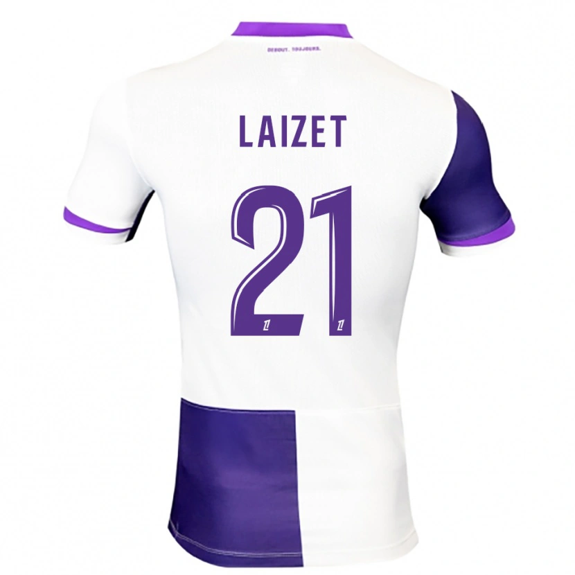 Danxen Dames Emma Laizet #21 Paars Wit Thuisshirt Thuistenue 2025/26 T-Shirt