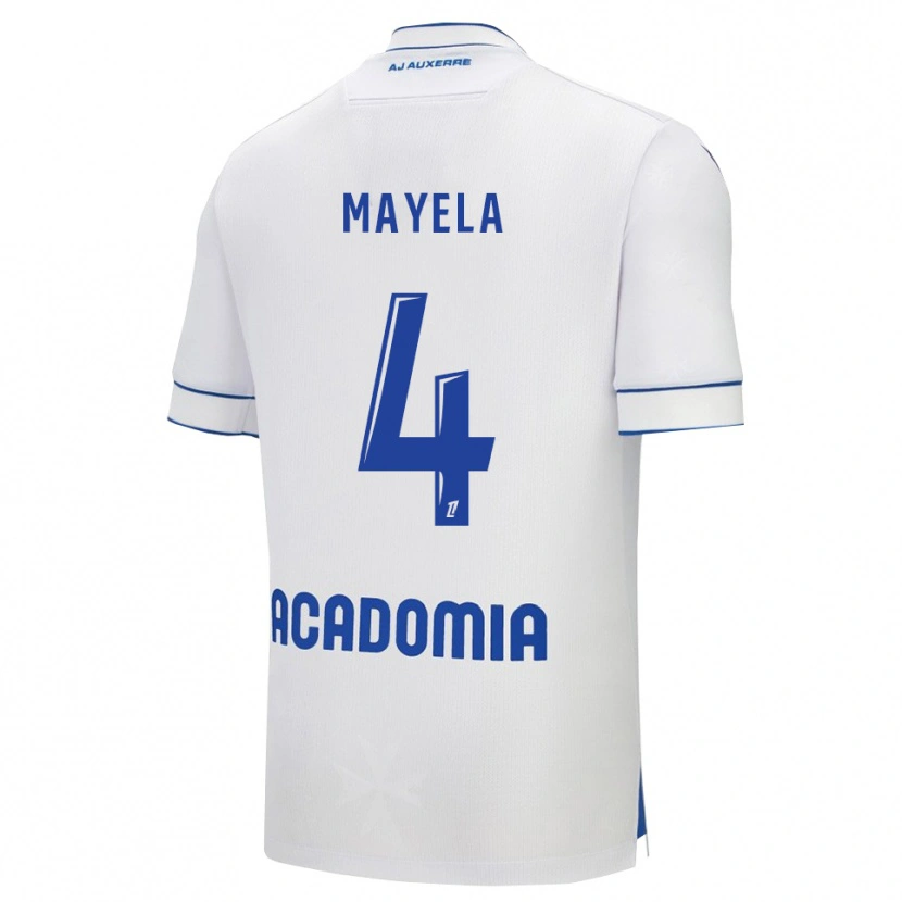 Danxen Dames Victor Mayela #4 Wit Blauw Thuisshirt Thuistenue 2025/26 T-Shirt