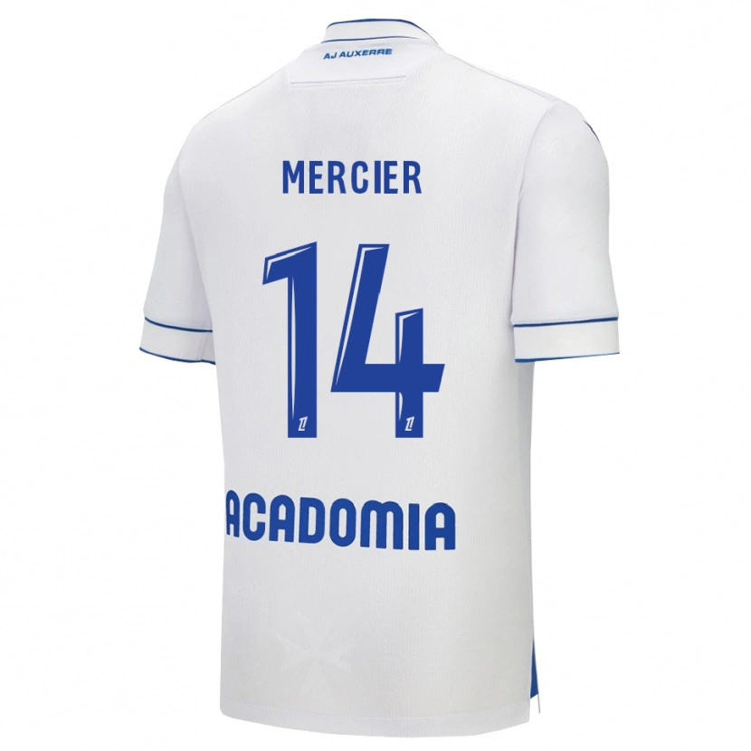 Danxen Dames Nicolas Mercier #14 Wit Blauw Thuisshirt Thuistenue 2025/26 T-Shirt