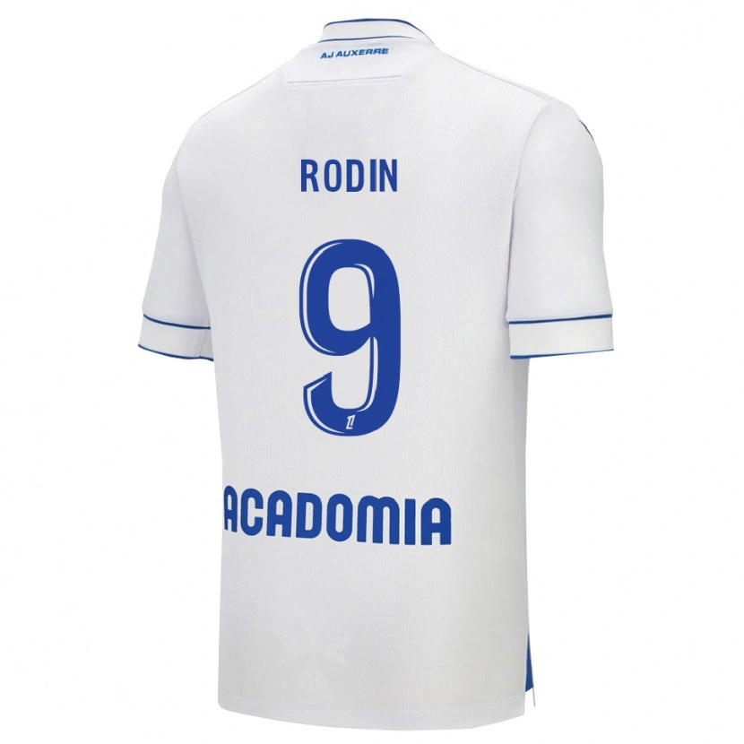 Danxen Dames Ryan Rodin #9 Wit Blauw Thuisshirt Thuistenue 2025/26 T-Shirt