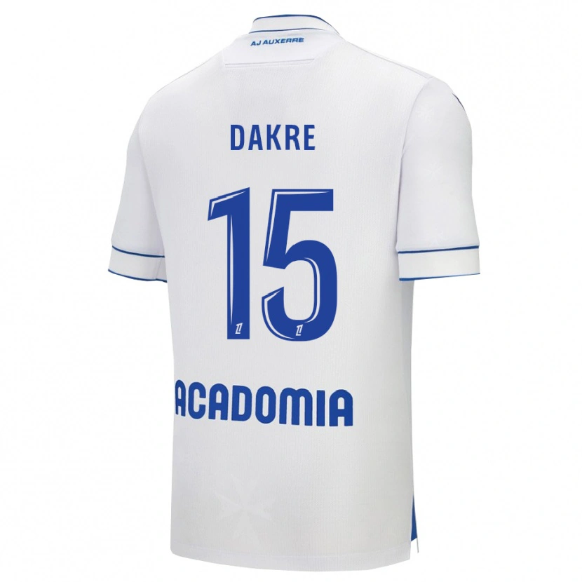 Danxen Dames Valentin Dakre #15 Wit Blauw Thuisshirt Thuistenue 2025/26 T-Shirt