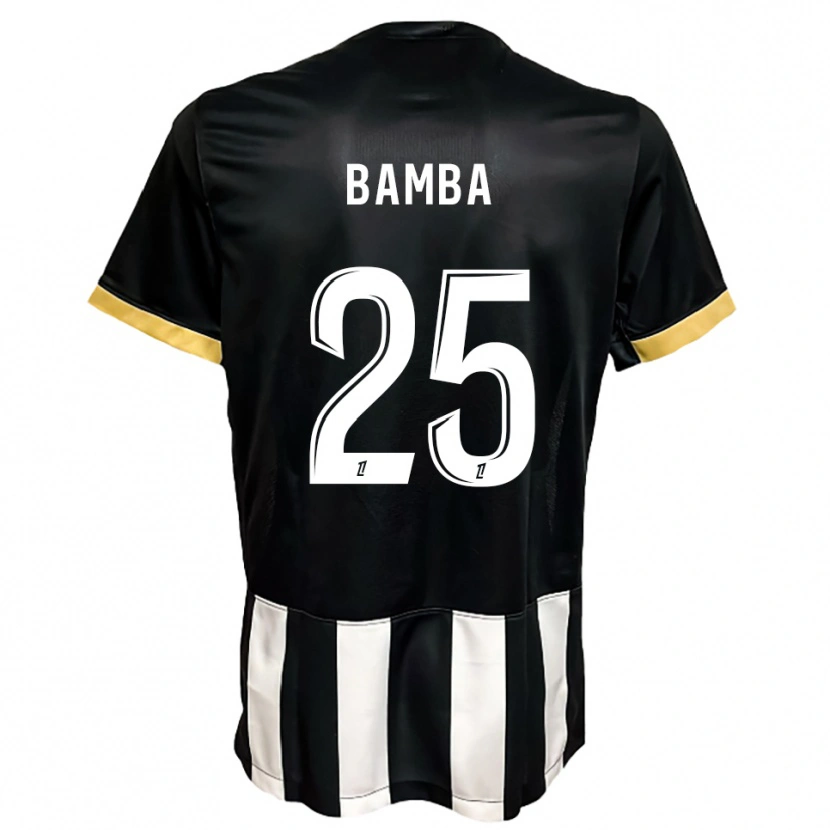Danxen Dames Abdoulaye Bamba #25 Zwart Wit Thuisshirt Thuistenue 2025/26 T-Shirt