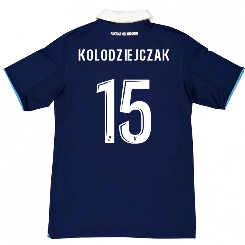 Danxen Dames Timothée Kolodziejczak #15 Donkerblauw Wit Thuisshirt Thuistenue 2025/26 T-Shirt
