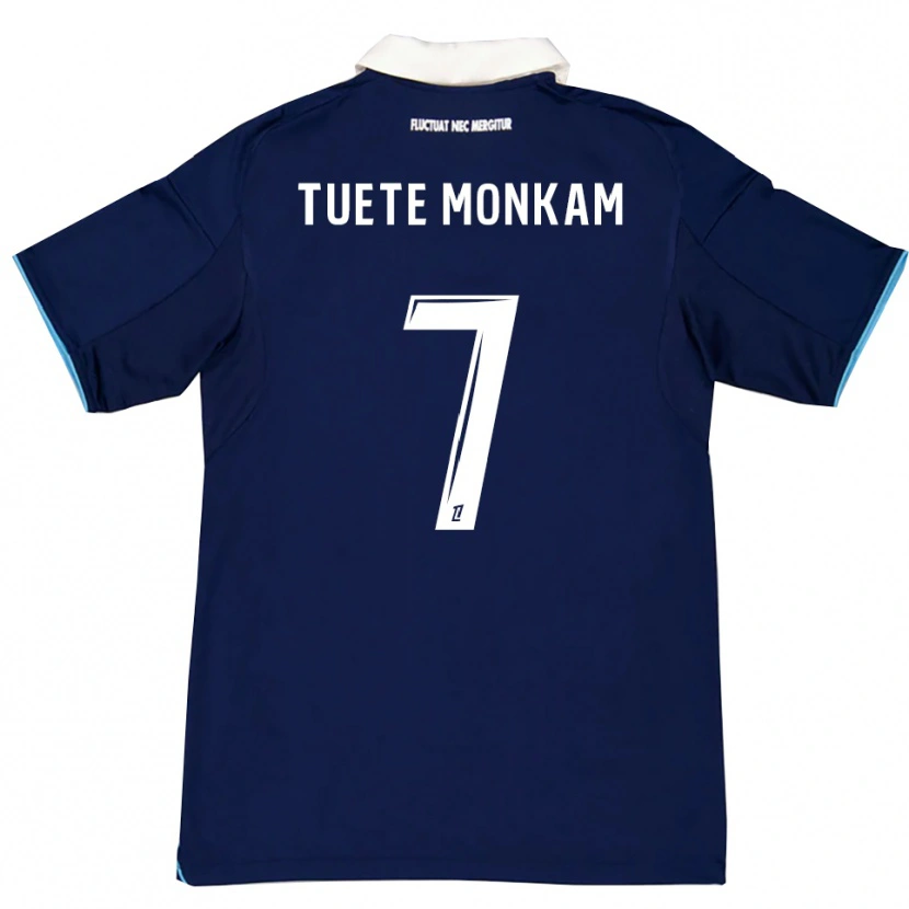 Danxen Dames Malcolm Tuete Monkam #7 Donkerblauw Wit Thuisshirt Thuistenue 2025/26 T-Shirt