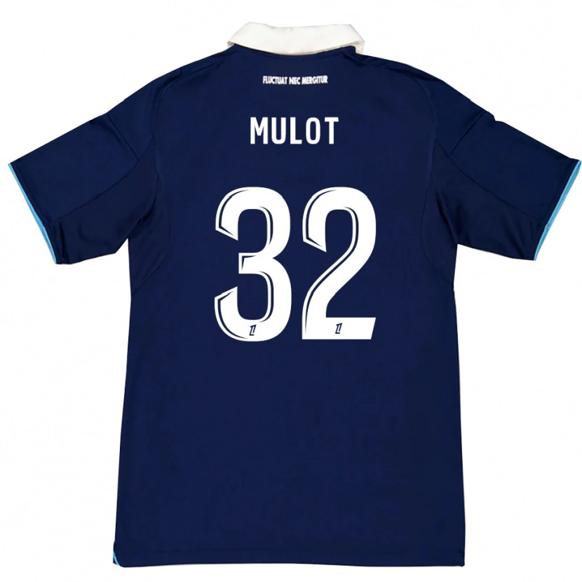 Danxen Dames Marie Mulot #32 Donkerblauw Wit Thuisshirt Thuistenue 2025/26 T-Shirt