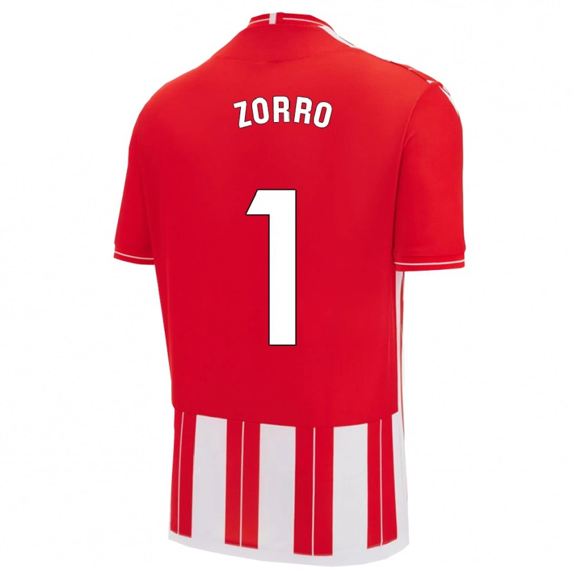 Danxen Dames Zorro #1 Rood Wit Thuisshirt Thuistenue 2025/26 T-Shirt