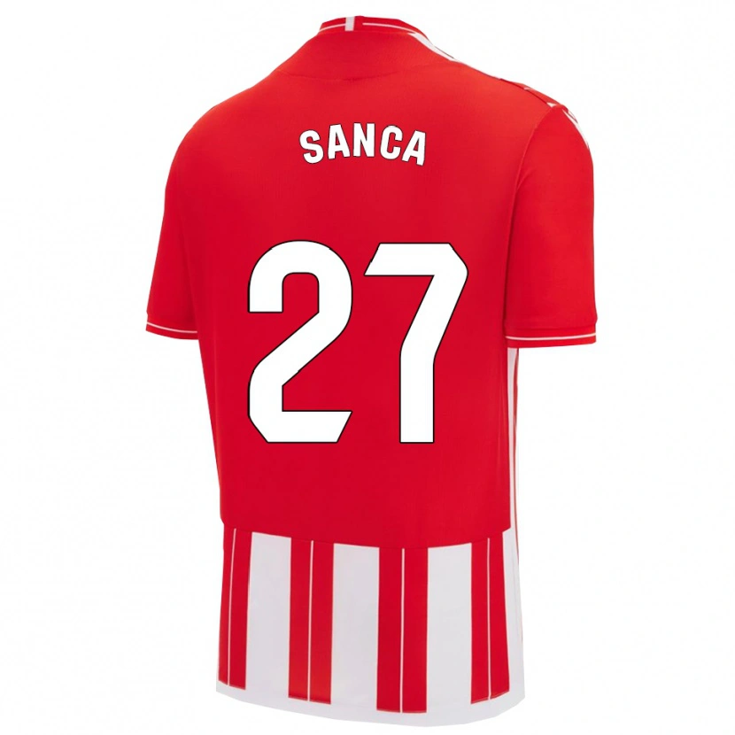 Danxen Dames Marciano Sanca #27 Rood Wit Thuisshirt Thuistenue 2025/26 T-Shirt