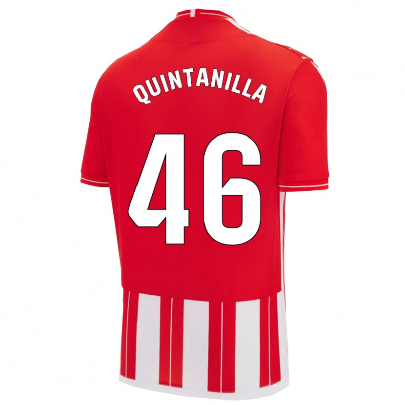 Danxen Dames Rubén Quintanilla #46 Rood Wit Thuisshirt Thuistenue 2025/26 T-Shirt