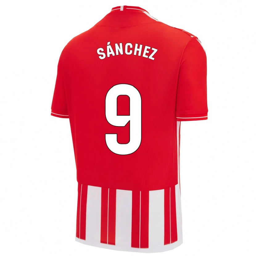Danxen Dames Loren Sánchez #9 Rood Wit Thuisshirt Thuistenue 2025/26 T-Shirt