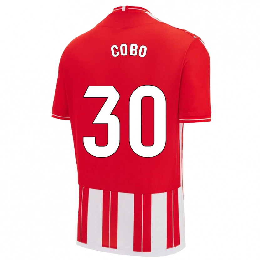 Danxen Dames Marco Cobo #30 Rood Wit Thuisshirt Thuistenue 2025/26 T-Shirt