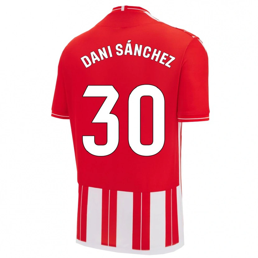 Danxen Dames Dani Sánchez #30 Rood Wit Thuisshirt Thuistenue 2025/26 T-Shirt
