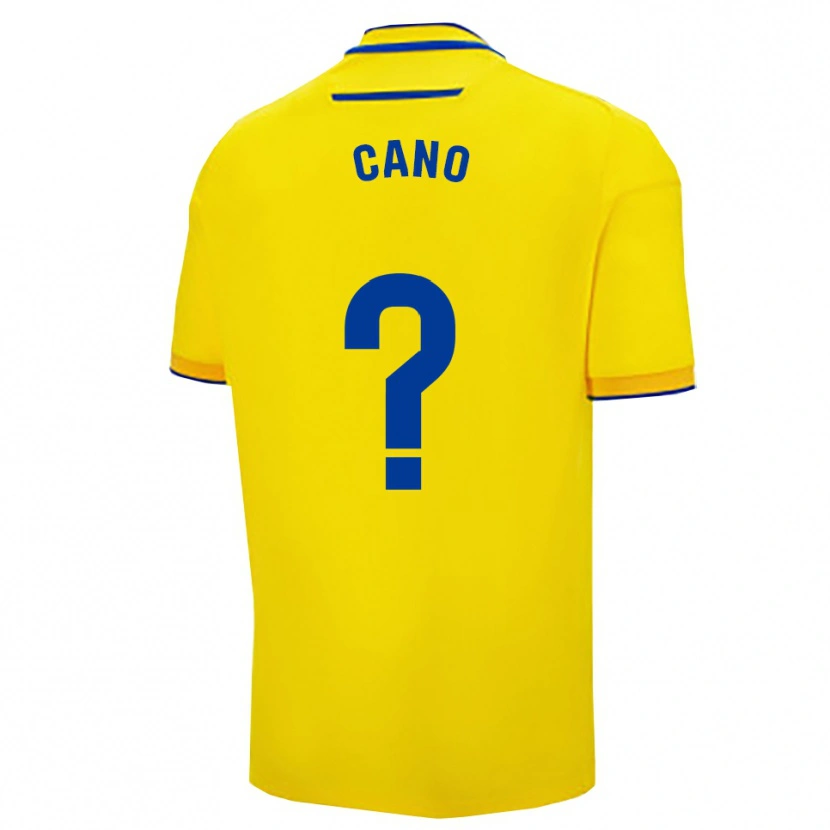 Danxen Dames Rubén Cano #0 Geel Marineblauw Thuisshirt Thuistenue 2025/26 T-Shirt