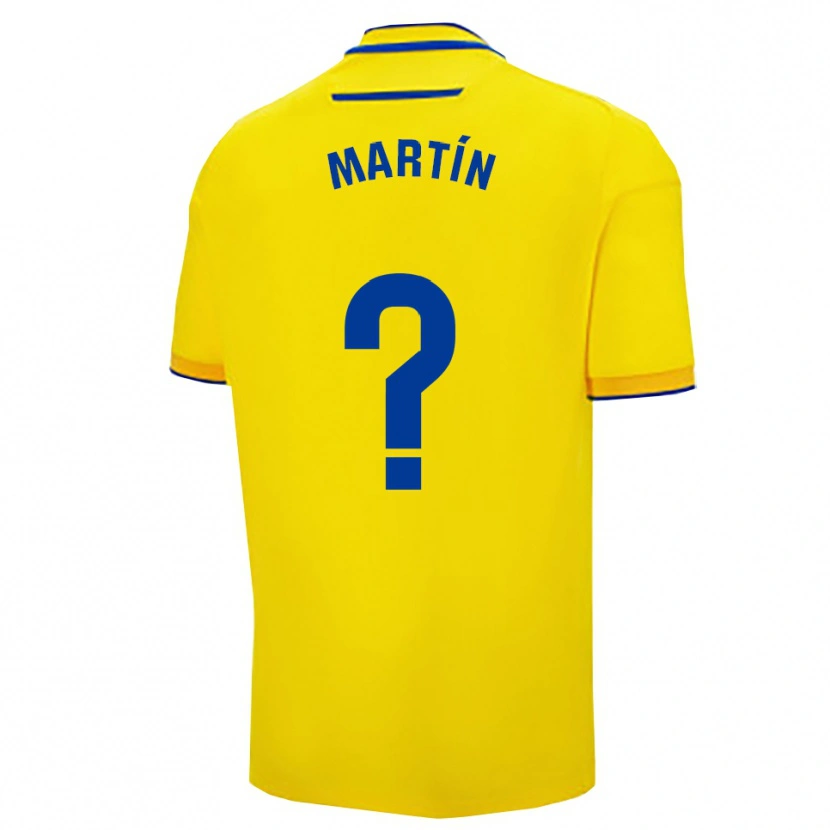 Danxen Dames Ismael Martín #0 Geel Marineblauw Thuisshirt Thuistenue 2025/26 T-Shirt