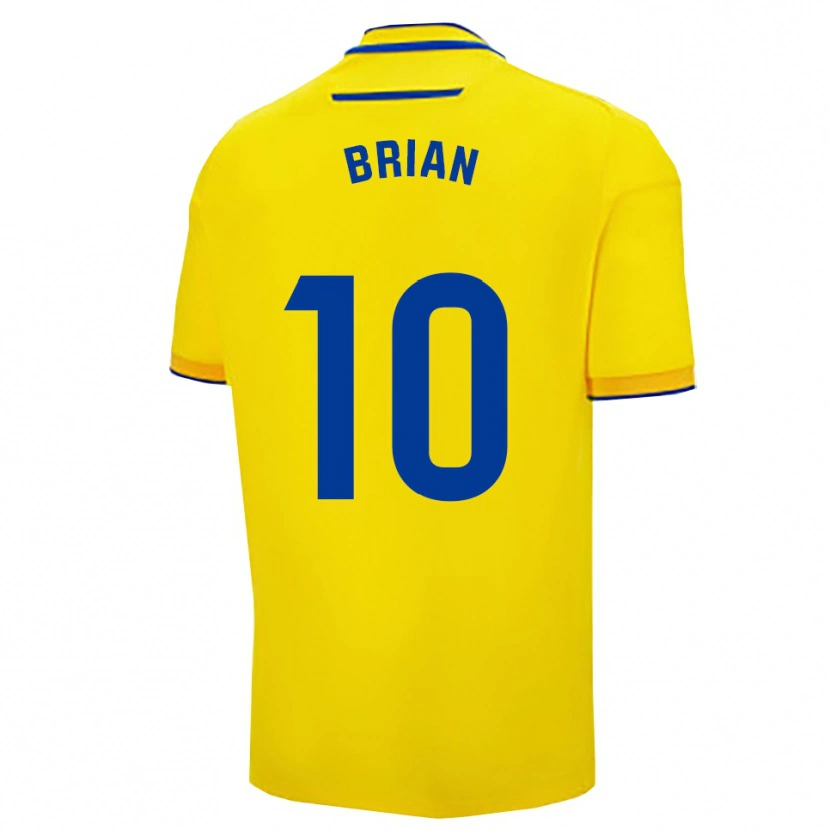Danxen Dames Brian Ocampo #10 Geel Marineblauw Thuisshirt Thuistenue 2025/26 T-Shirt