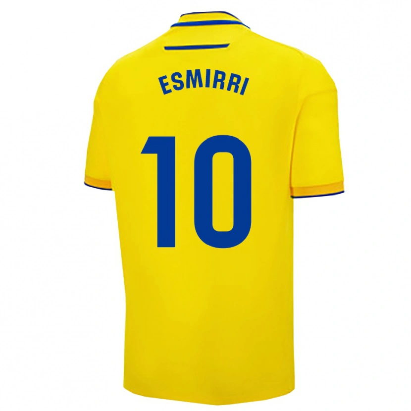 Danxen Dames Ana Frías Antón #10 Geel Marineblauw Thuisshirt Thuistenue 2025/26 T-Shirt