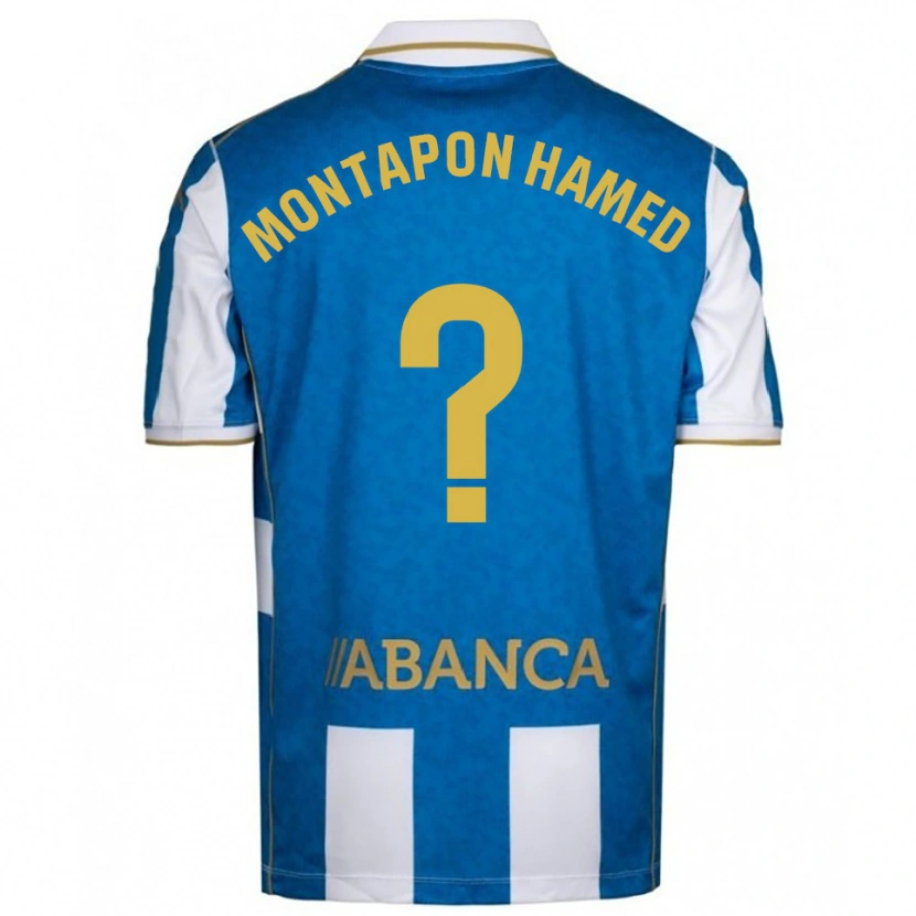 Danxen Dames Fadil Montapon Hamed #0 Wit Blauw Thuisshirt Thuistenue 2025/26 T-Shirt