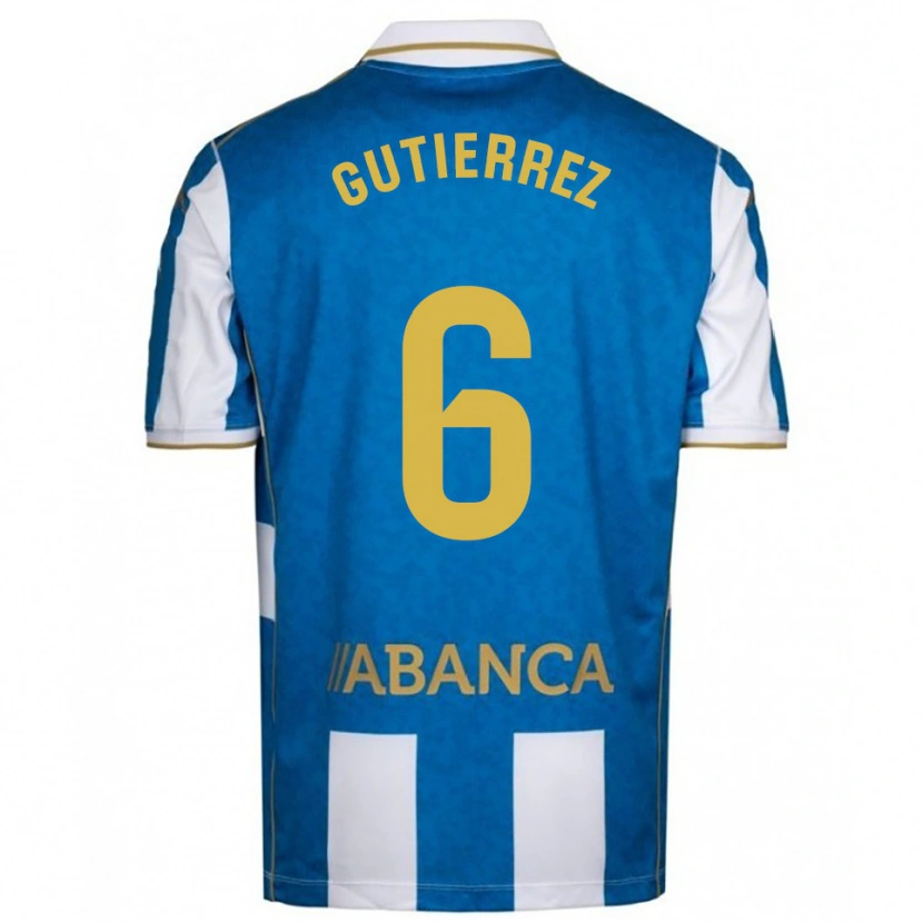 Danxen Dames Paula Gutiérrez #6 Wit Blauw Thuisshirt Thuistenue 2025/26 T-Shirt