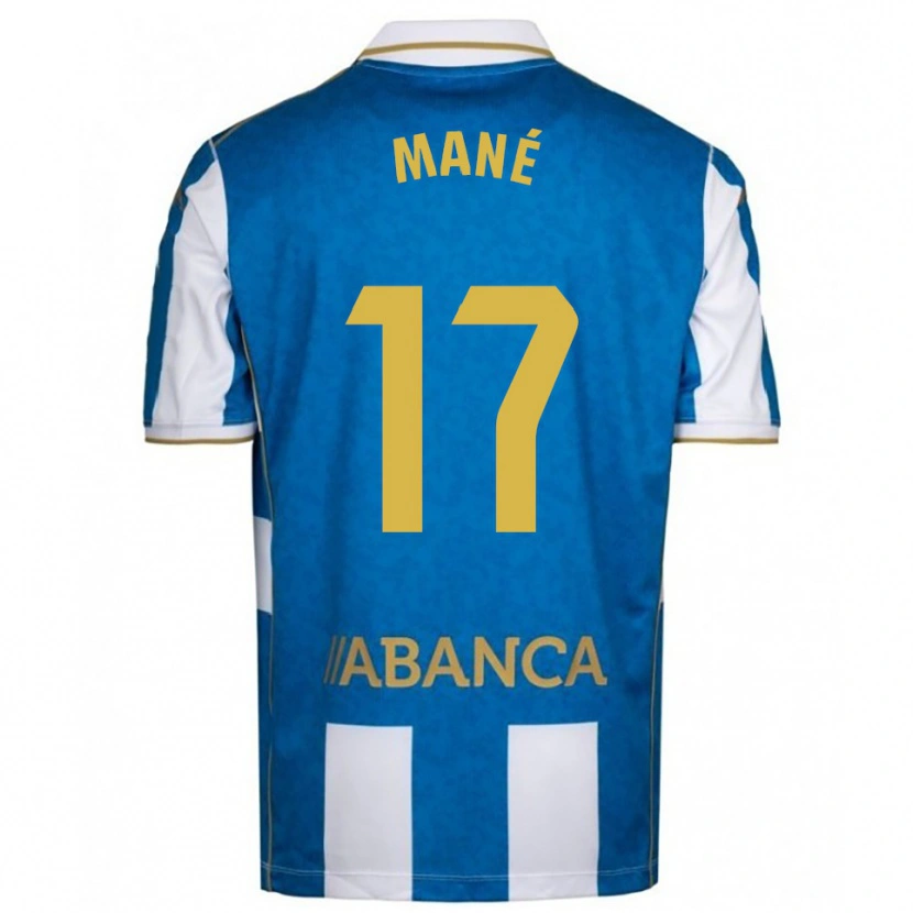 Danxen Dames Alioune Mané #17 Wit Blauw Thuisshirt Thuistenue 2025/26 T-Shirt