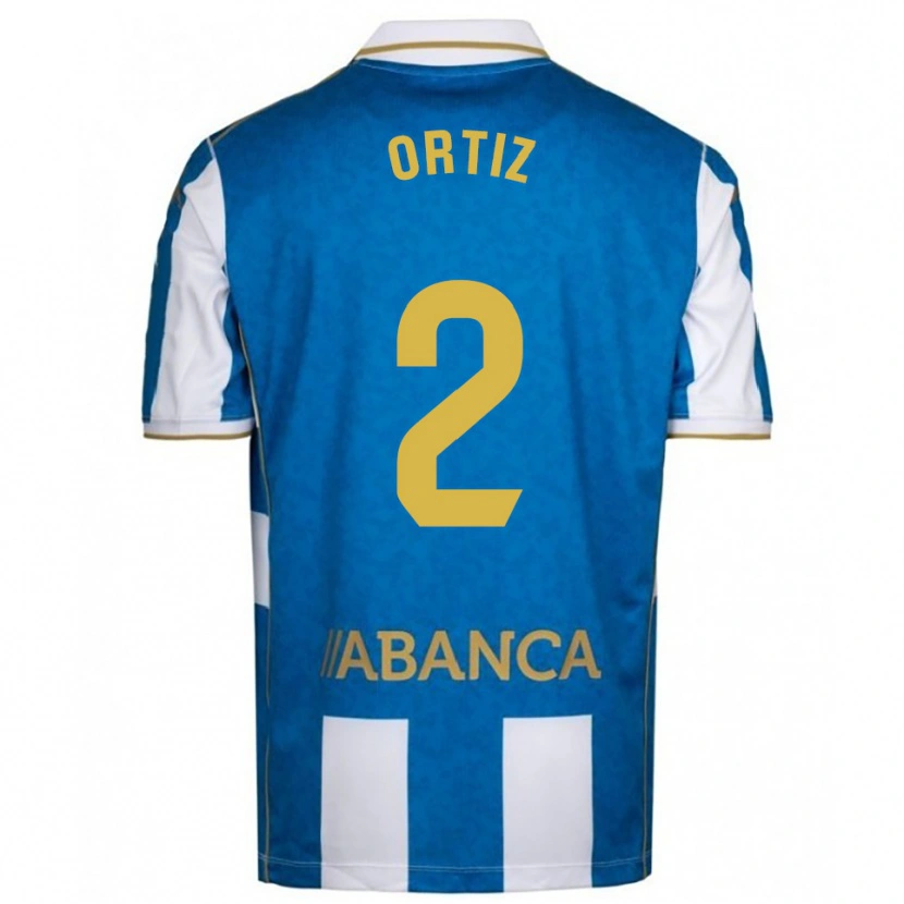 Danxen Dames Samara Ortiz #2 Wit Blauw Thuisshirt Thuistenue 2025/26 T-Shirt