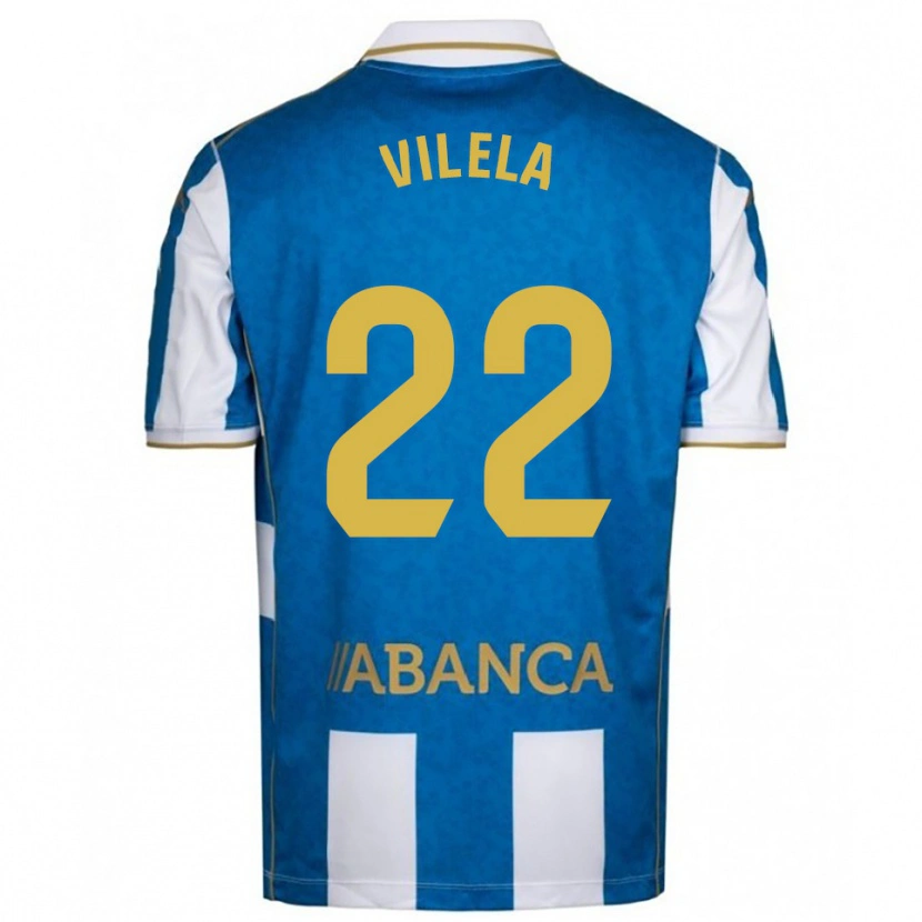 Danxen Dames Rubén Vilela #22 Wit Blauw Thuisshirt Thuistenue 2025/26 T-Shirt