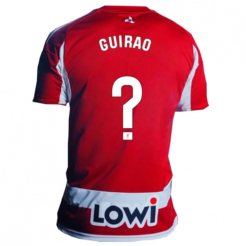 Danxen Dames Carlos Guirao #0 Rood Wit Thuisshirt Thuistenue 2025/26 T-Shirt