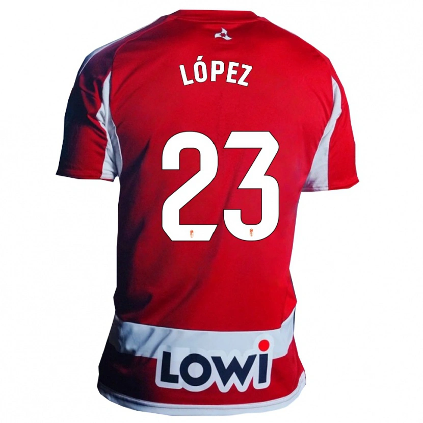 Danxen Dames Diego López #23 Rood Wit Thuisshirt Thuistenue 2025/26 T-Shirt