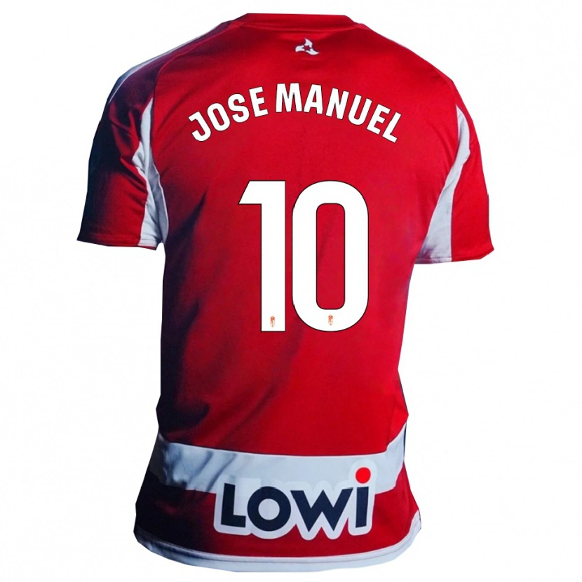 Danxen Dames José Manuel Arnáiz #10 Rood Wit Thuisshirt Thuistenue 2025/26 T-Shirt