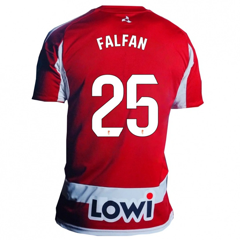 Danxen Dames Daiana Falfán #25 Rood Wit Thuisshirt Thuistenue 2025/26 T-Shirt