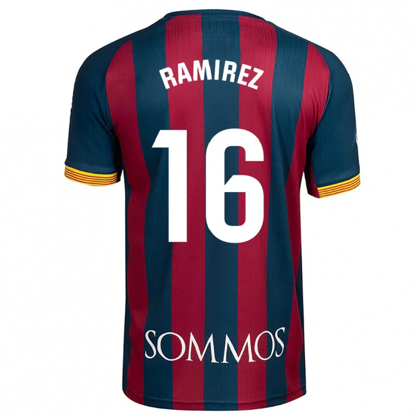 Danxen Dames Vanesa Ramírez #16 Marineblauw Rood Thuisshirt Thuistenue 2025/26 T-Shirt