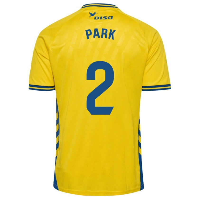 Danxen Dames Marvin Park #2 Geel Blauw Thuisshirt Thuistenue 2025/26 T-Shirt