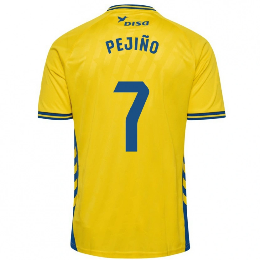 Danxen Dames Pejiño #7 Geel Blauw Thuisshirt Thuistenue 2025/26 T-Shirt