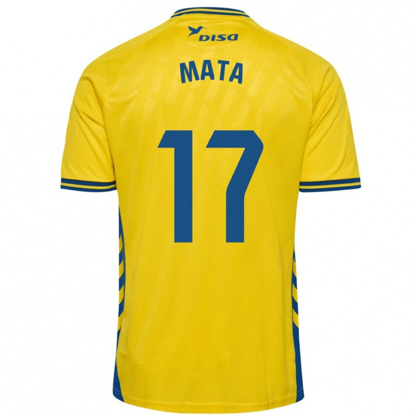 Danxen Dames Jaime Mata #17 Geel Blauw Thuisshirt Thuistenue 2025/26 T-Shirt