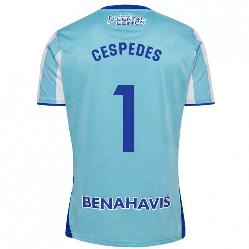 Danxen Dames Andrés Céspedes #1 Hemelsblauw Wit Thuisshirt Thuistenue 2025/26 T-Shirt