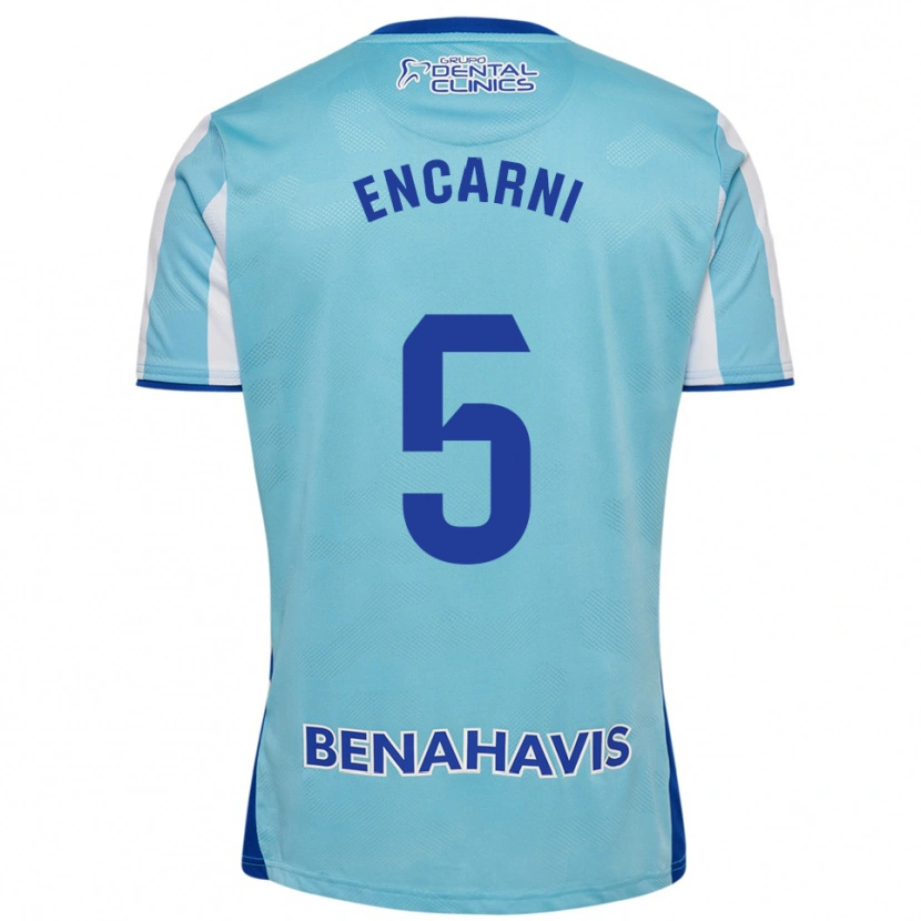 Danxen Dames Encarni Carneros #5 Hemelsblauw Wit Thuisshirt Thuistenue 2025/26 T-Shirt