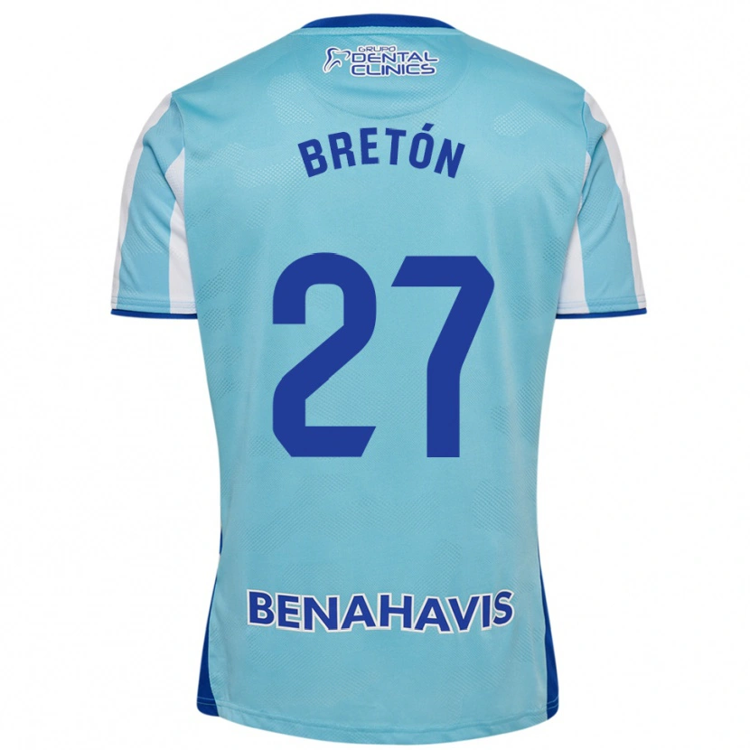 Danxen Dames Lucas Bretón #27 Hemelsblauw Wit Thuisshirt Thuistenue 2025/26 T-Shirt