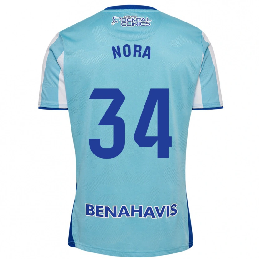 Danxen Dames Nora #34 Hemelsblauw Wit Thuisshirt Thuistenue 2025/26 T-Shirt