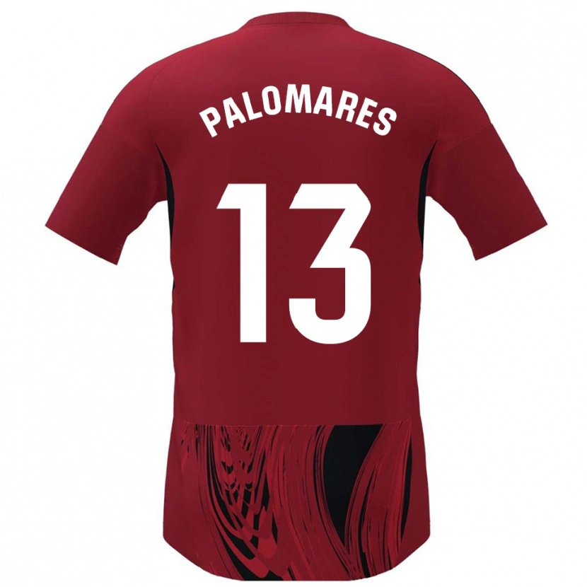 Danxen Dames Juanpa Palomares #13 Rood Zwart Thuisshirt Thuistenue 2025/26 T-Shirt