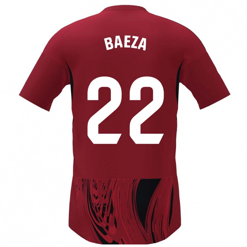 Danxen Dames Miguel Baeza #22 Rood Zwart Thuisshirt Thuistenue 2025/26 T-Shirt