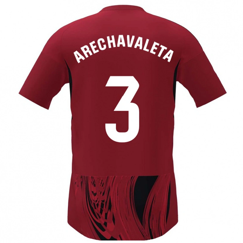 Danxen Dames Jorge Arechavaleta #3 Rood Zwart Thuisshirt Thuistenue 2025/26 T-Shirt
